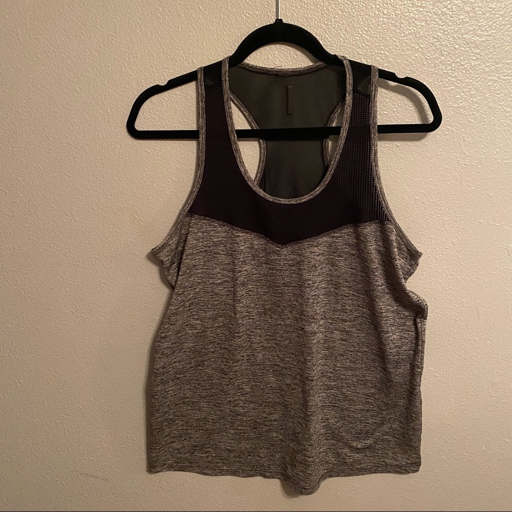 RBX mesh black and grey tank top